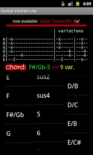 【免費音樂App】Guitar Chords Lite-APP點子