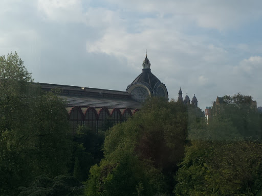 Gare Anvers Centrale vue depuis le Zoo