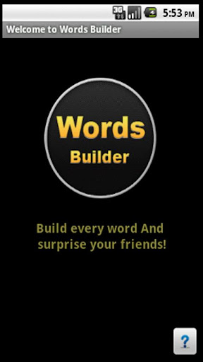 Words Builder For Friends