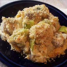 Leek and Mushroom Gratin