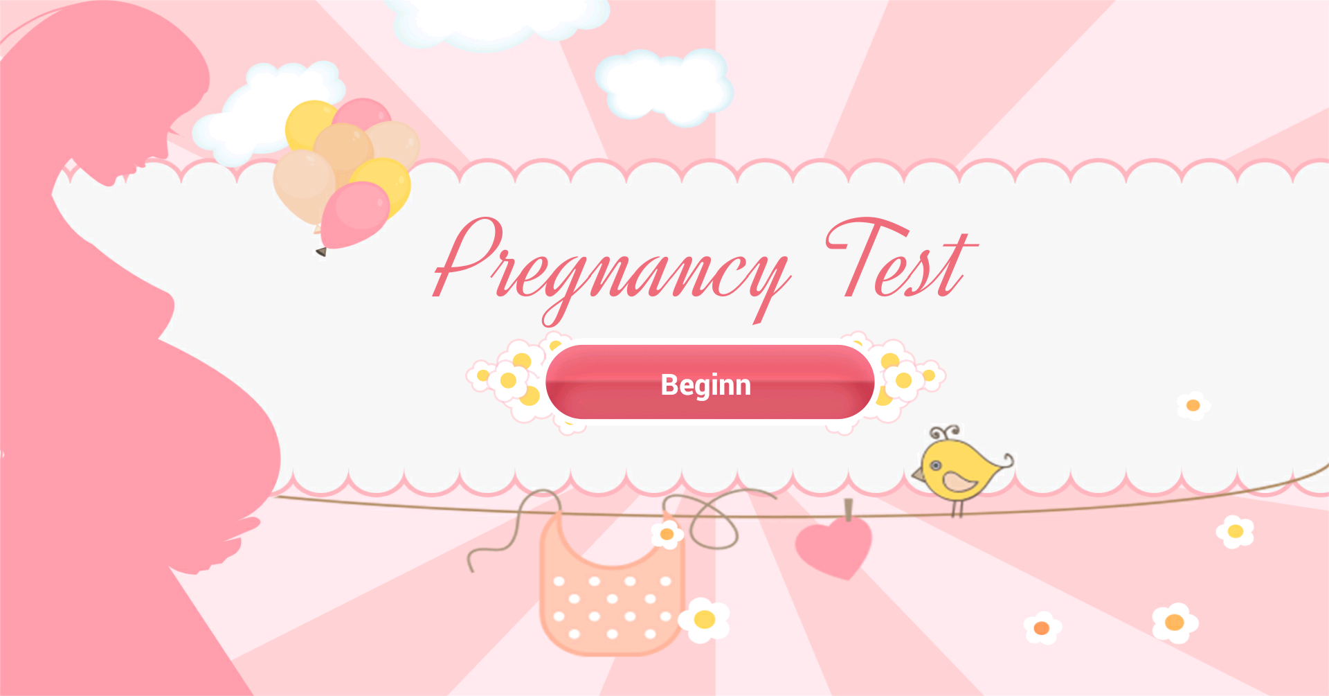 Android application Pregnancy Test screenshort