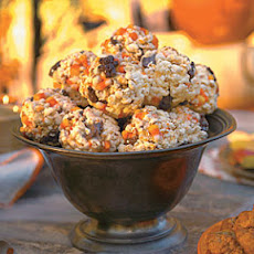 Candy Corn Popcorn Balls
