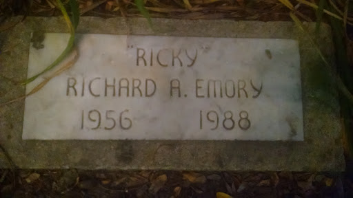 Ricky Emory Memorial Plaque