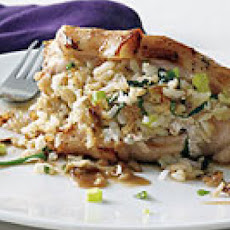 Jasmine Rice-Stuffed Pork Chops