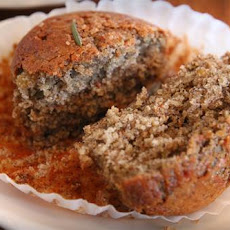 Peels-Inspired Buckwheat and Oat Bran Rosemary Lemon Muffins