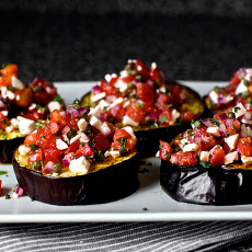 Roasted Eggplant with Ricotta and Mint