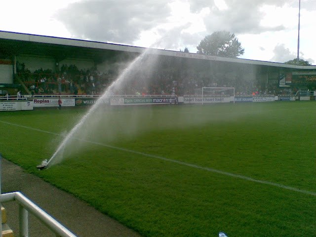 Half-time watering...