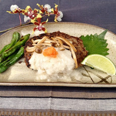 Miso Beef Burgers with Daikon Oroshi