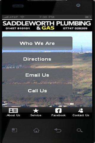 Saddleworth Plumbing Gas App