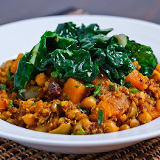 Moroccan Butternut Squash, Chickpea and Quinoa Tagine