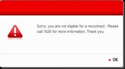 Singtel Error Message 02