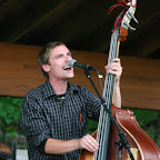 Zak Bunce singing lead during Reed City Concerts in the Park, Summer 2007.