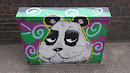 Panda Painting on a Box