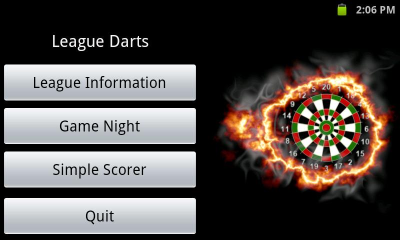 Android application League Darts Pro screenshort