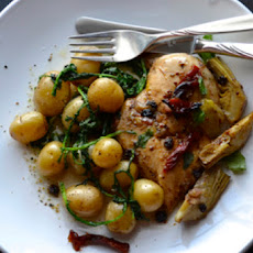 Roasted Balsamic Chicken with Artichoke