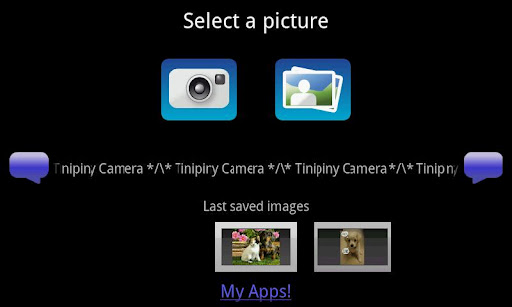 Tinipiny Camera text bubbles
