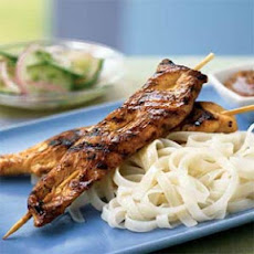 Chicken Sate with Peanut Sauce