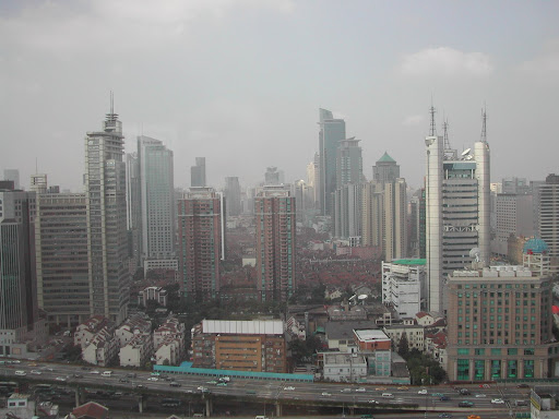 View From Tom and Cheena's apartment, Marriott Tomorrow Square