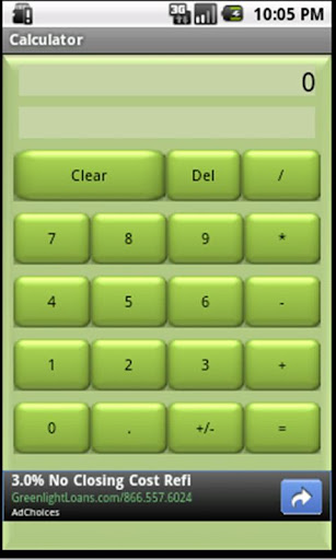 Basic Calculator Green