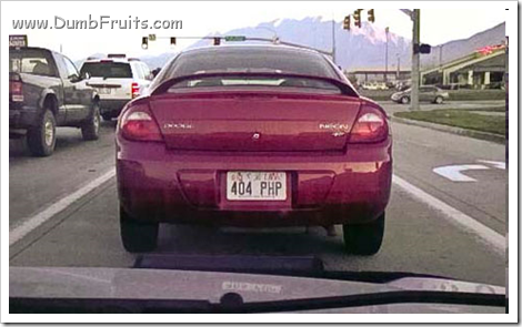 404 error php licence plate