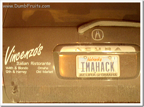 geek licence plate : Leet speak hacker pride