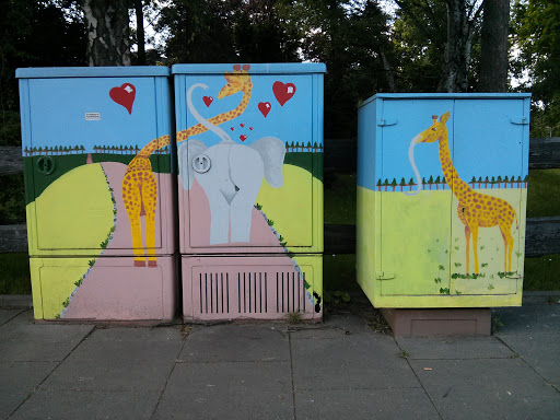 Stromkasten Giraffe/Elefant