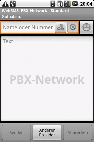 WebSMS: PBX Networks Connector
