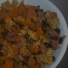 Black Bean Butternut Squash and Ham Pasta - Gluten / Lactose Fre