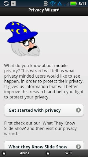 Privacy Wizard