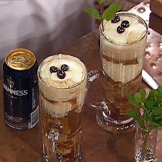 Caramel Ice Cream and Guinness Float with an Espresso Syrup Cake