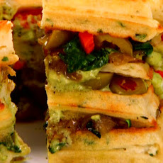 Herbed Waffle with Caramelized Fennel Club