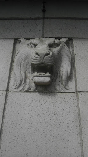 Lion Head Stone Carving