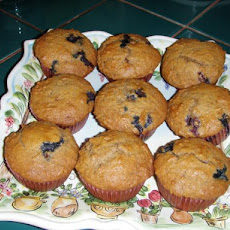 Honey Bran Blueberry Muffins