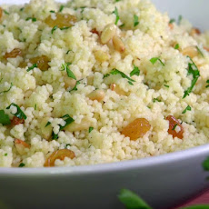 Herbed Couscous with Golden Raisins and Pine Nuts