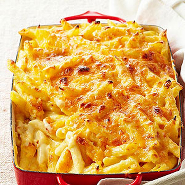 Emeril's ThreeCheese Baked Macaroni Recipe — Dishmaps