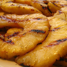 Grilled Pineapple With Rum Reduction Sauce