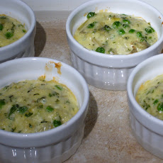 Spring Vegetable Timbales with Herbed Béchamel