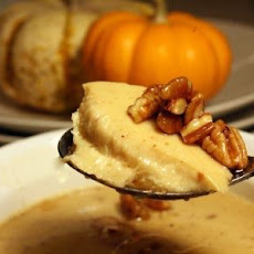 Spiced Custard Cups with Pecan Rum Sauce