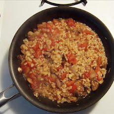My Shrimp and Rice Skillet for One