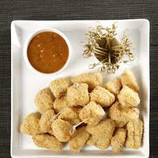 Panko-Crusted Chicken Bites with Apricot-Mustard Sauce