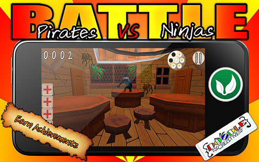 【免費街機App】Battle: Pirates VS Ninjas Pro-APP點子