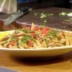 Penne with Cajun Hot Links and Chipotle Shrimp