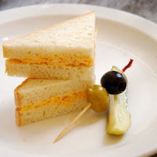 Pimento Cheese Sandwiches on White Bread