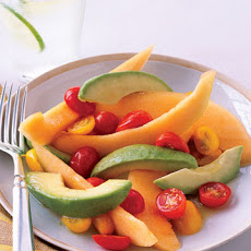 Cantaloupe and Avocado Salad with Honey-Lime Dressing
