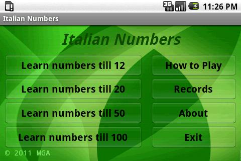 Learn Italian Numbers