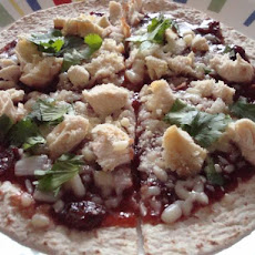 Raspberry-Chipotle Barbecue Chicken Pizza