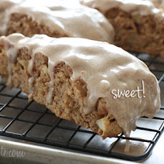 Delightful Apple Spiced Scones with Spiced Glaze