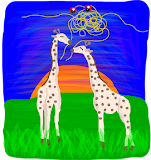 Giraffes Love Spaghetti