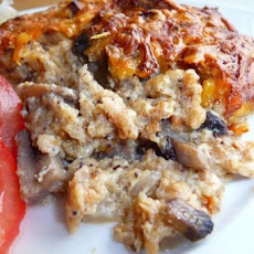 Mushroom Bread Pudding