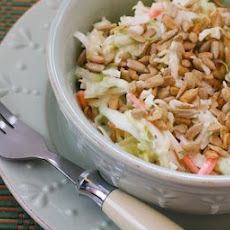 Cabbage and Blue Cheese Salad with Sunflower Seeds